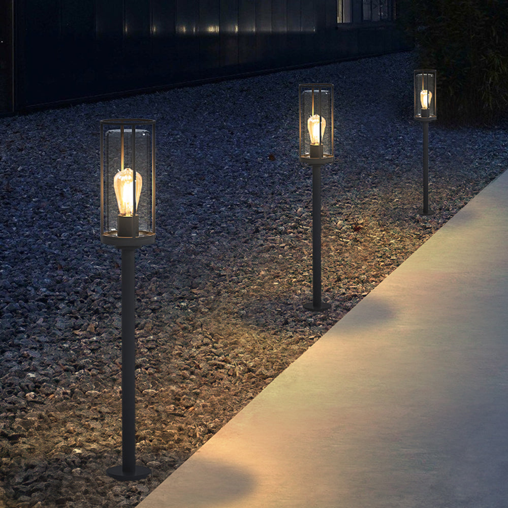 Pena Moderne Grote LED Vloerlamp Zwart Metaal Buiten Woonkamer
