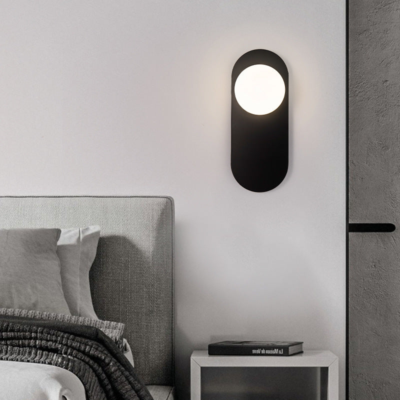 Valentina Moderne LED Wandlampen Zwart/Goud Glas Slaapkamer/Woonkamer