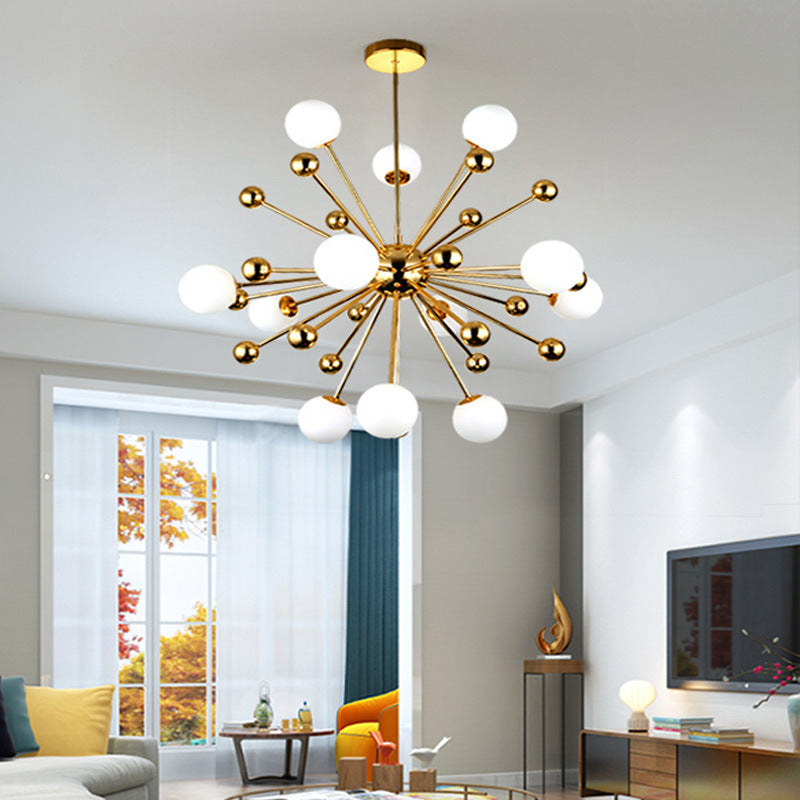 Alessio Moderne LED Kroonluchters Goud Glas Woon-/Eetkamer