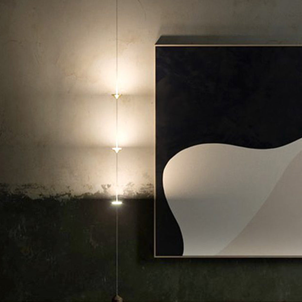 Edge Moderne Minimalistische Lineaire Metalen Vloerlamp Goud