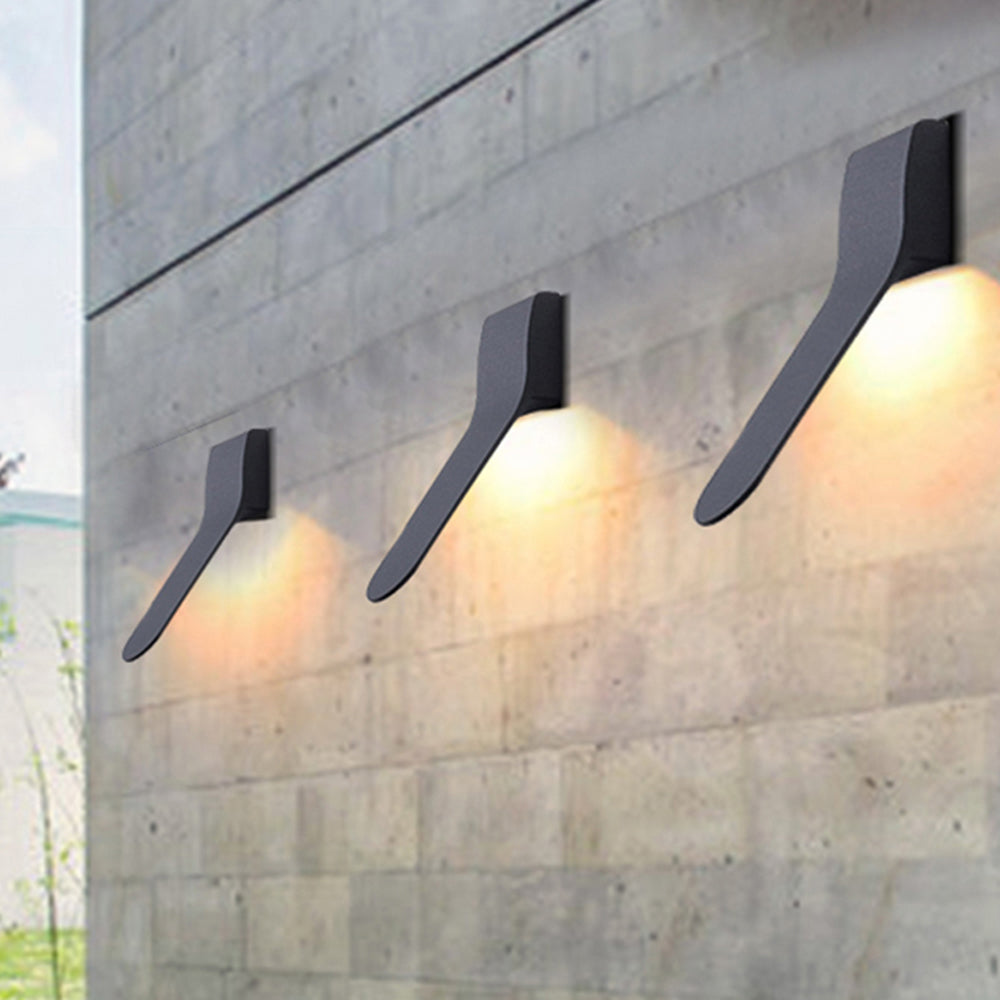 Orr Moderne Design LED Wandlamp Metaal Glas Zwart Buiten