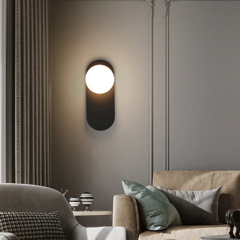 Valentina Moderne LED Wandlampen Zwart/Goud Glas Slaapkamer/Woonkamer
