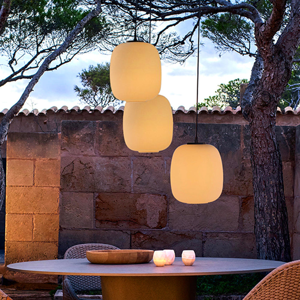 Alessio Retro Lantern Metal Waterdichte Buiten Hanglamp Black/Bronze