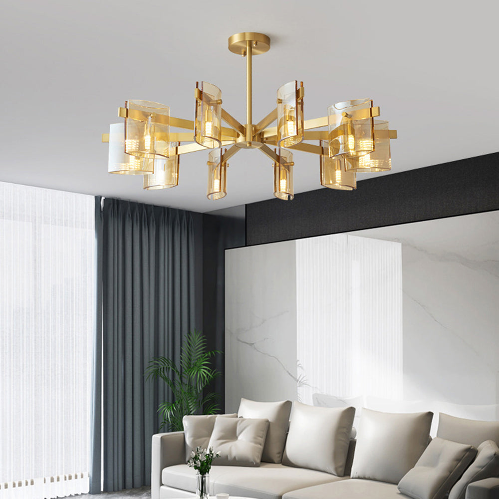 Evette Moderne Design LED Minimalistische Metaal Hanglamp Met Meerdere Koppen Zwart/Goud Slaap/Eetkamer