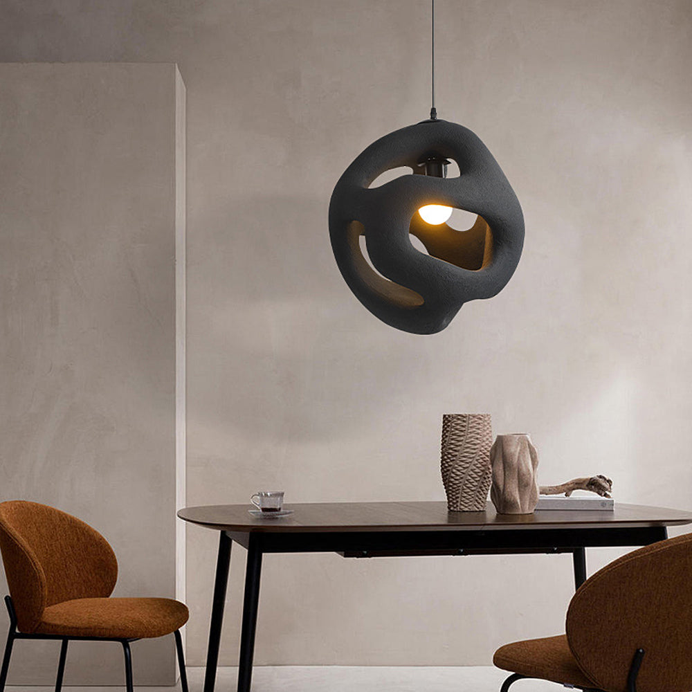 Byers Moderne Onregelmatige LED Hanglamp Wit/Zwart Resin Binnen