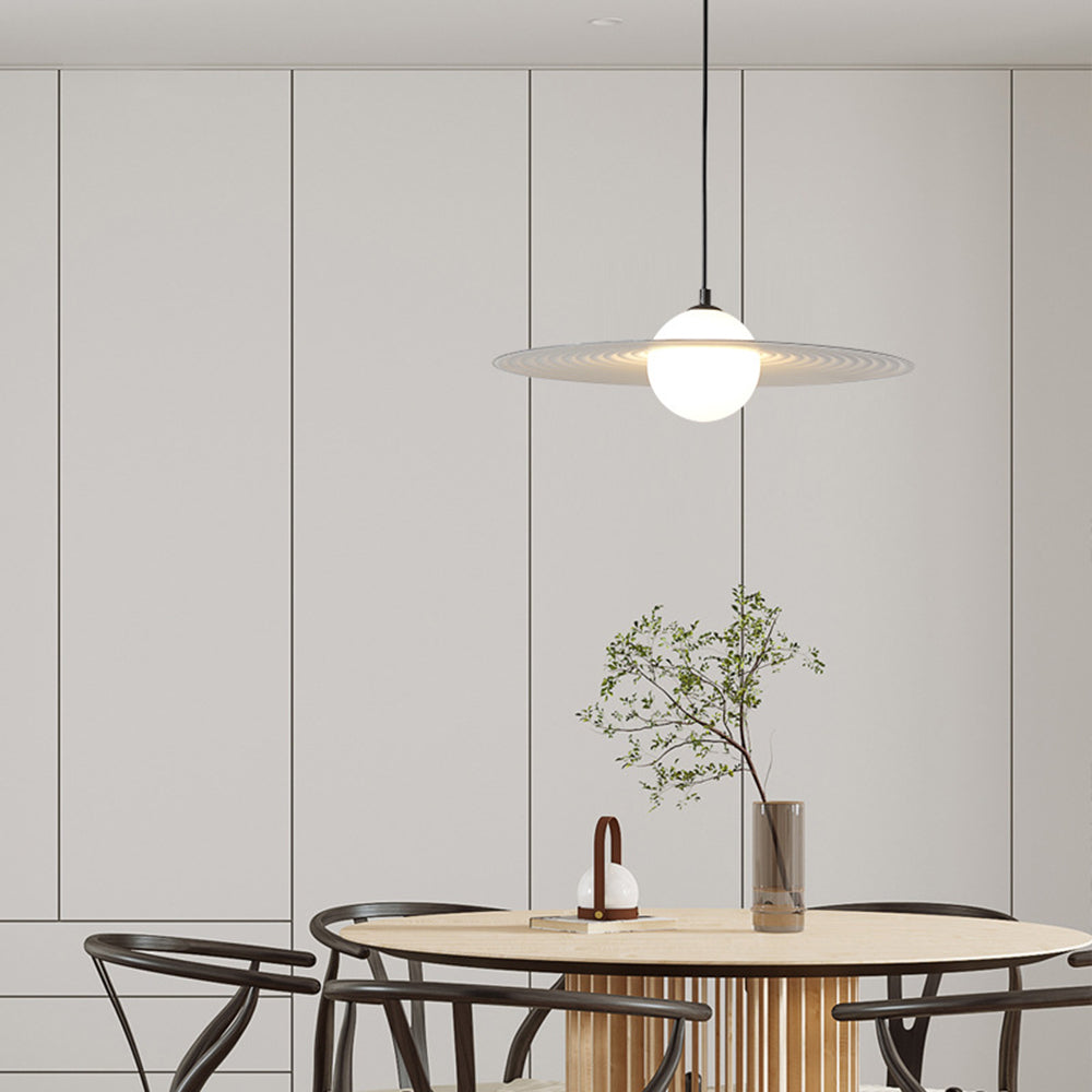 Cairns Moderne Sterren Ring LED Hanglamp Zwart/Wit Metaal Binnen