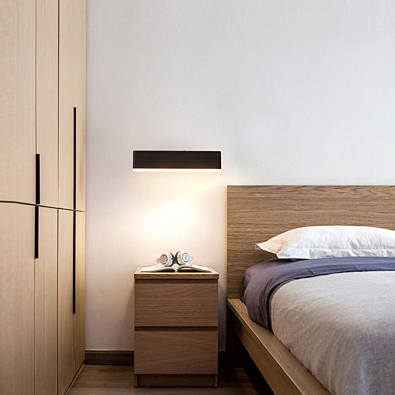 Aqsa Moderne Design LED Wandlampen Gouden Metaal Hout Woonkamer