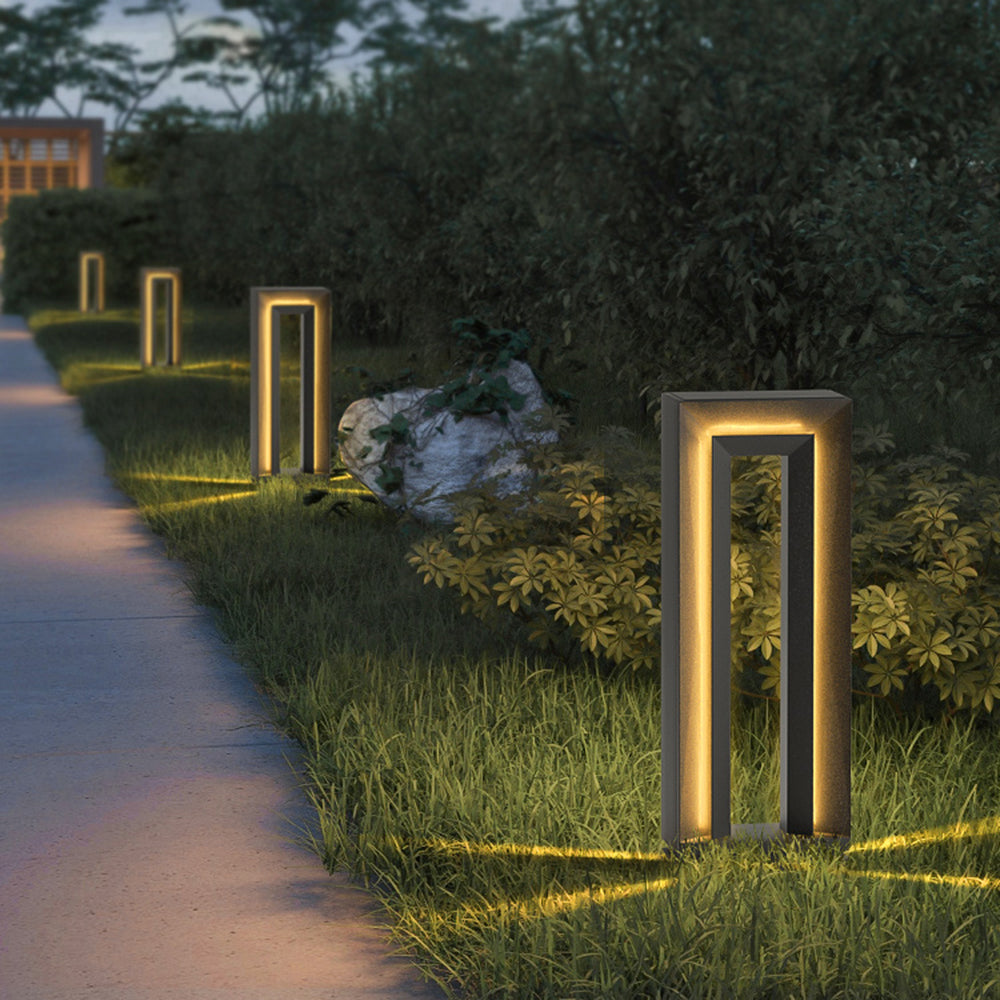 Pena Moderne Loom Vloerlamp Zwart Metaal Buiten Tuin