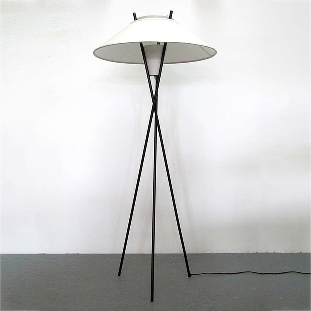 Carins Moderne LED Vloerlamp Metaal/Stof Wit Slaap/Woon/Eetkamer