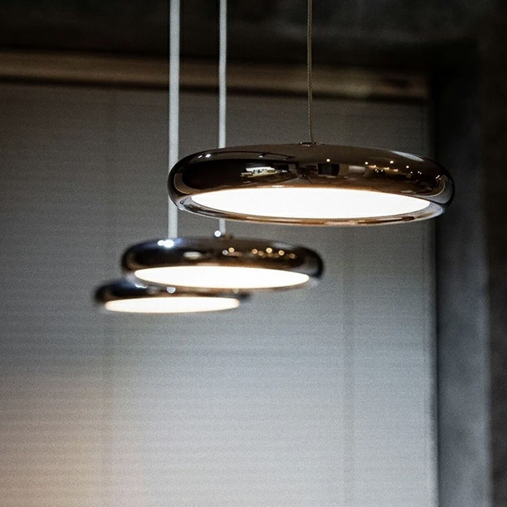 Welsh Minimalistisch Cirkel LED Hanglamp Metaal/Acryl Silver/Goud/Roségoud Slaap/Woon/Eetkamer