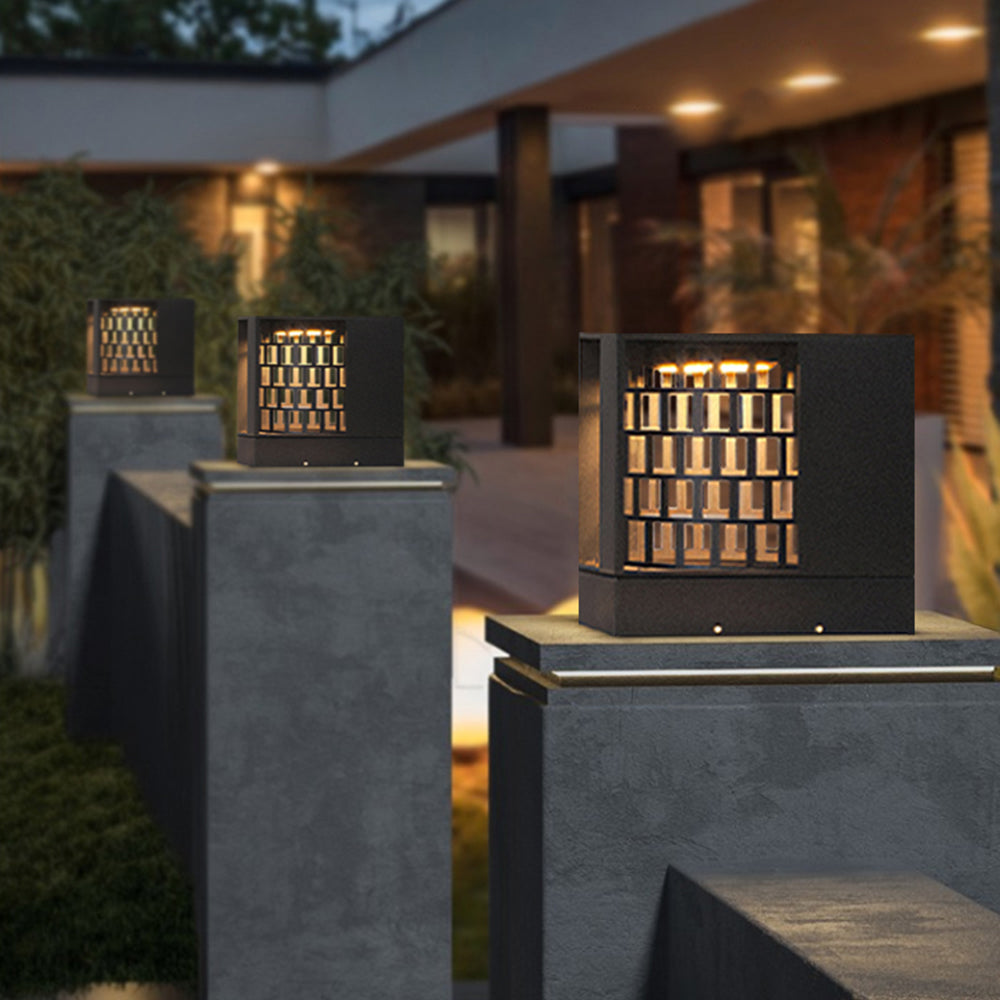 Riley Moderne Design LED Buitenlamp Metaal Acryl Zwart Buiten