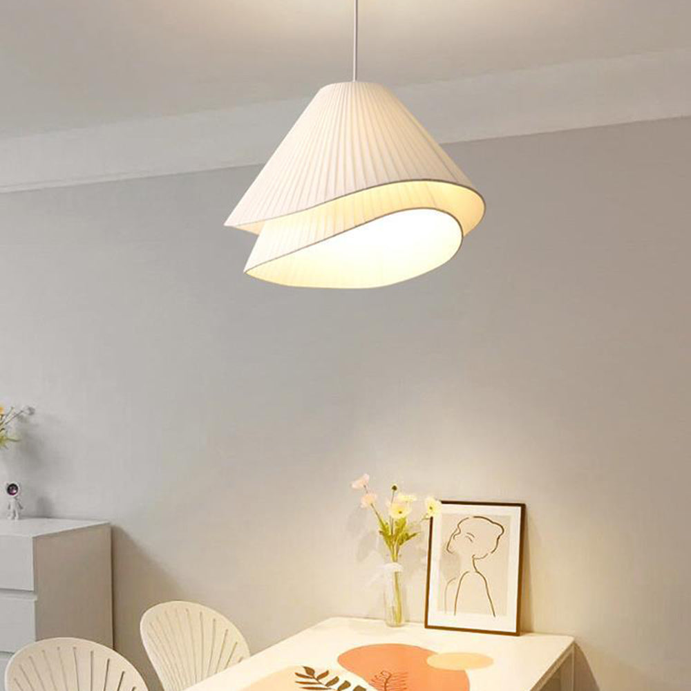 Renée Design LED Hanglamp Bollen Metaal/Doek Wit Slaapkamer/Eetkamer
