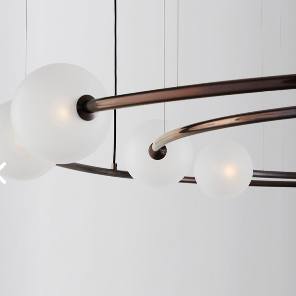 Valentina Moderne Ronde LED Hanglamp Goud/Zwart Metaal/Glas Slaap/Woon/Eetkamer