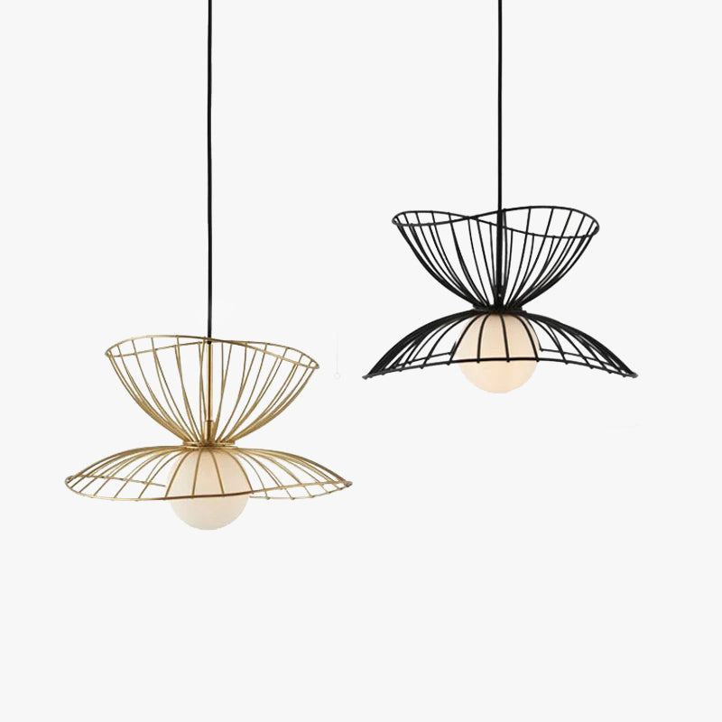Renée Vertigo Design LED Esthetisch Hanglampen Zwart/Goud Metaal Slaapkamer