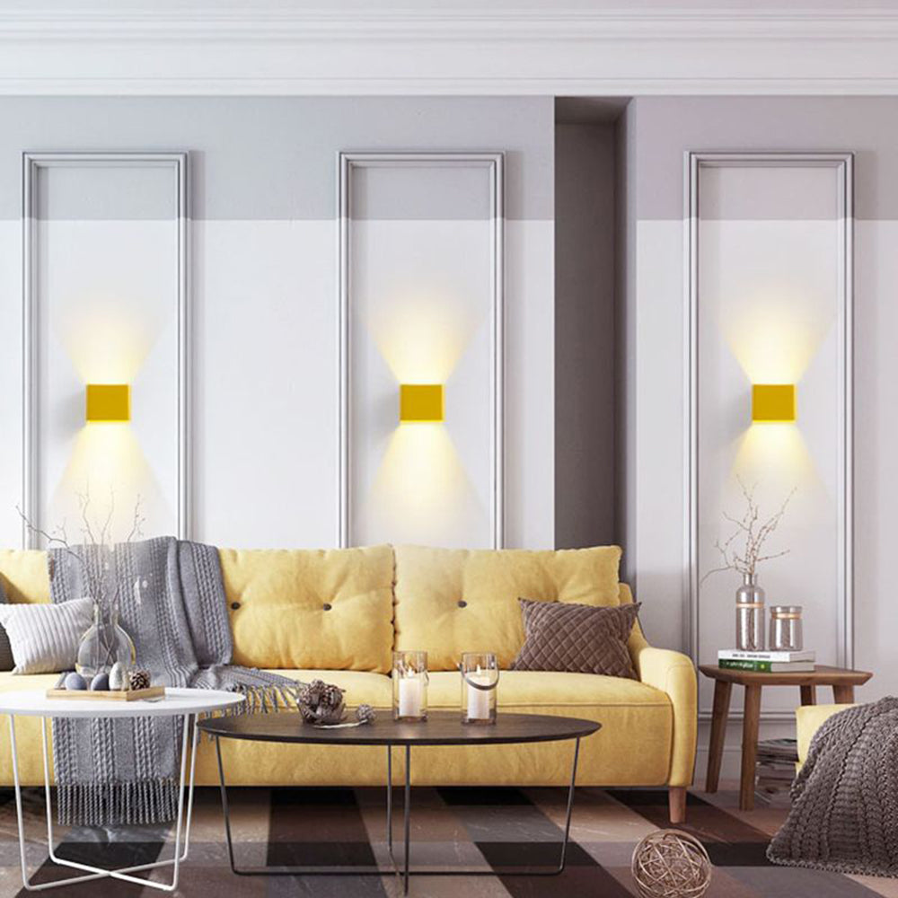 Orr Moderne Vierkant Wandlamp Zwart Wit Groen Slaapkamer