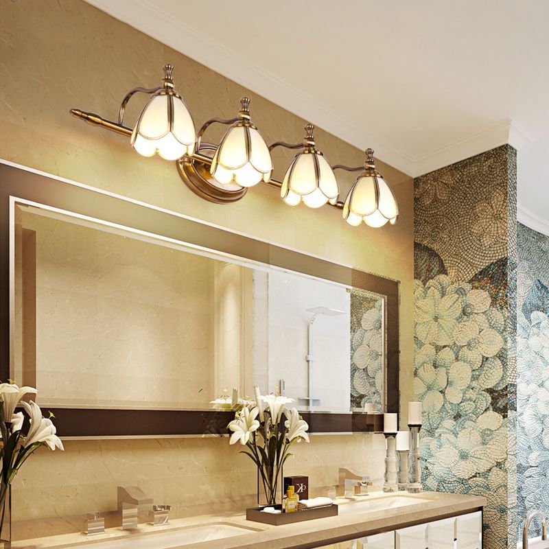 Félicie Design Bloem LED Wandlamp Metaal/Glas Geel/Wit Slaap/Woon/Badkamer