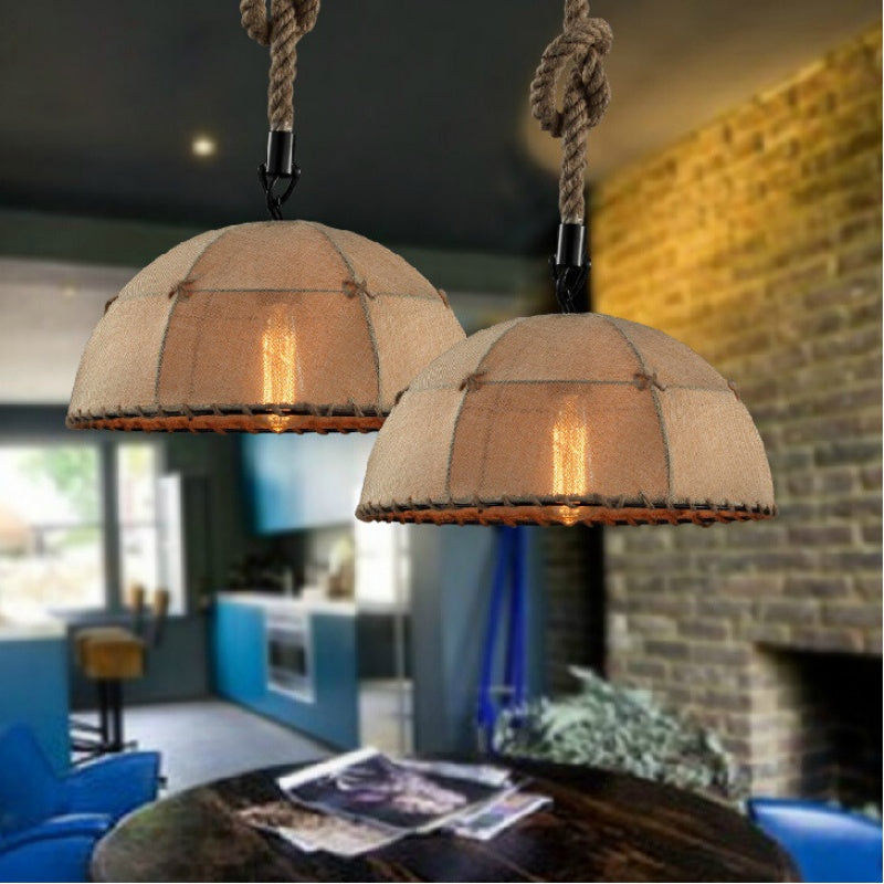 Renée Industriële LED Hanglampen Metaal/Touw Slaapkamer