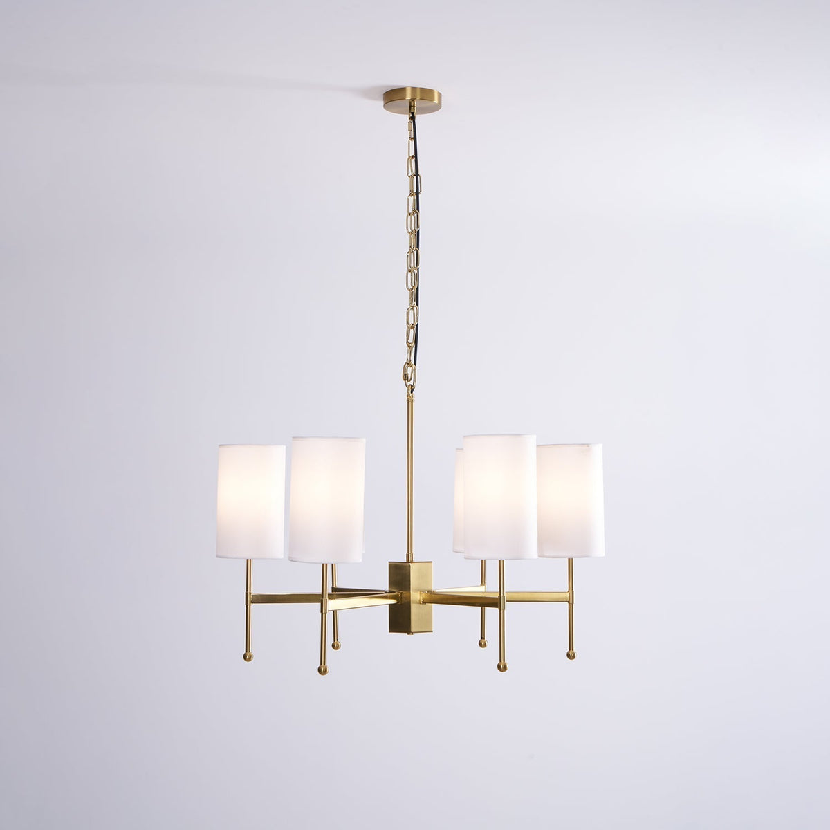 Ulcarisra Traditionele Vintage Kroonluchter van messing met Stoffen