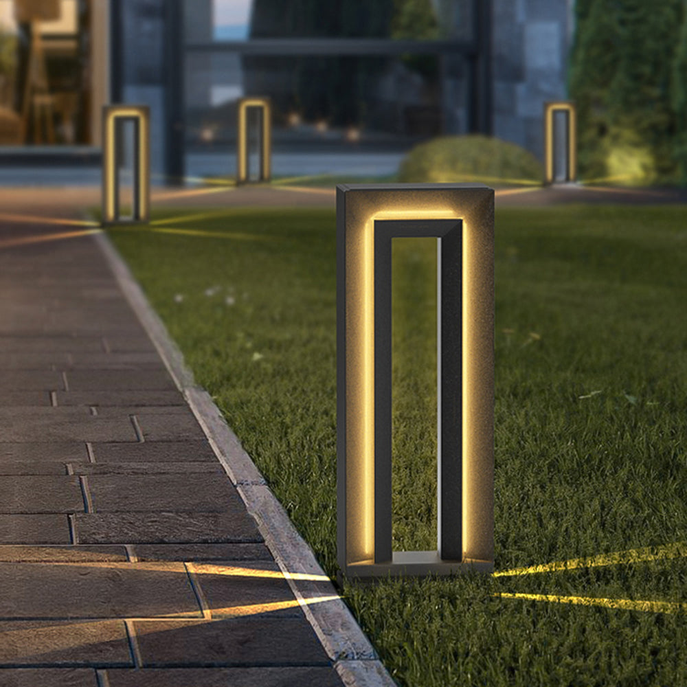 Pena Moderne Loom Vloerlamp Zwart Metaal Buiten Tuin