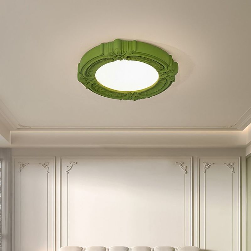 Quinn Retro Frans Inbouwmontage Plafondlamp Hars Acryl Slaapkamer