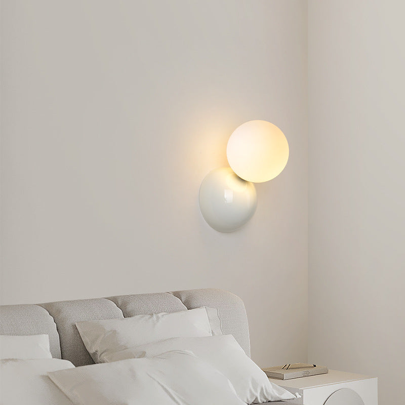 Valentina Modern Retro LED Wandlampen Black Wit Metaal Acryl Woonkamer