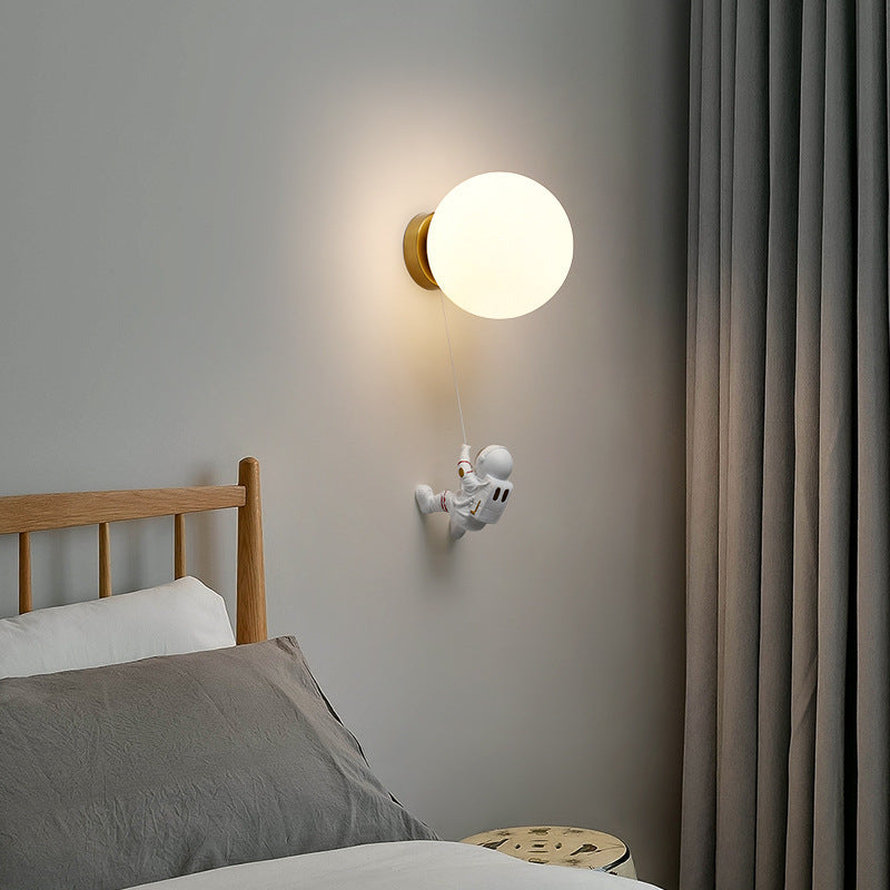 Fateh Moderne Maan LED Binnen Wandlampen Wit Hars Kinderkamer