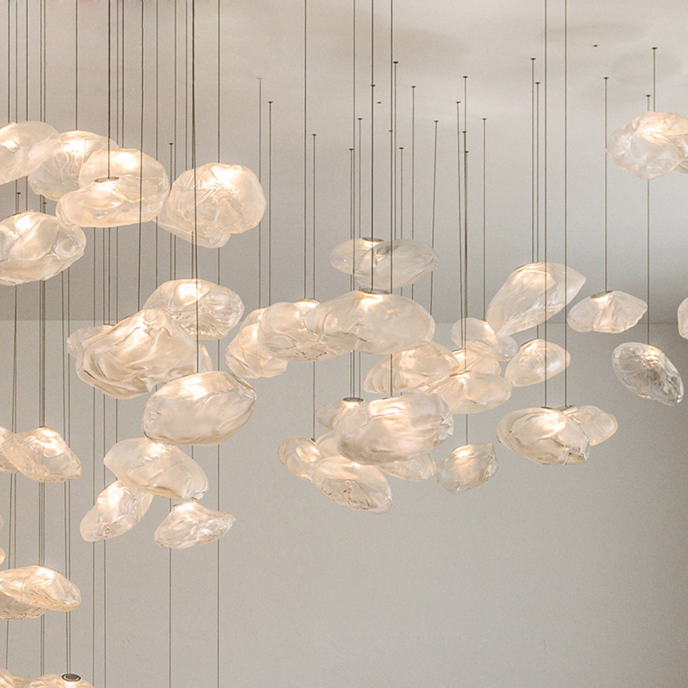Byers Moderne LED Hanglamp Amber/Grijs/Helder Metaal/Glas Binnen