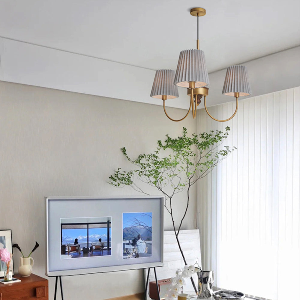Eryn Moderne Retro Design Kroonluchter Metalen/Stof Kunststoffen Wit/Groen Eetkamer/Woonkamer