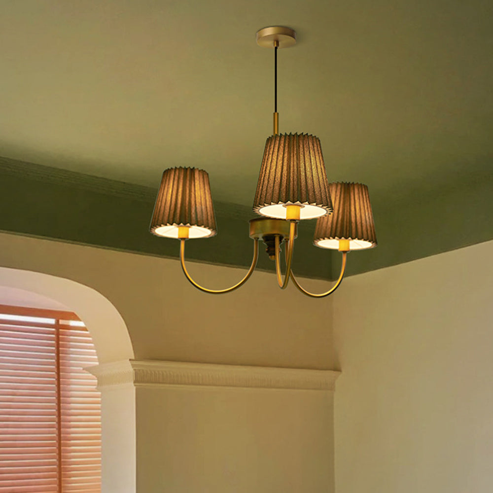 Eryn Moderne Retro Design Kroonluchter Metalen/Stof Kunststoffen Wit/Groen Eetkamer/Woonkamer