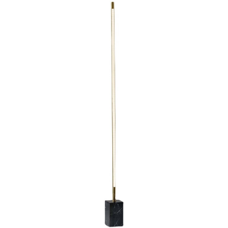 Edge Moderne Minimalistische Lineaire Zwart/Goud Metalen Vloerlamp