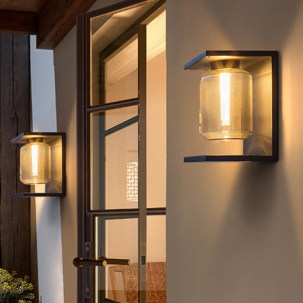 Orr Moderne Design LED Buitenlamp Metaal Glas Zwart Grijs Buiten