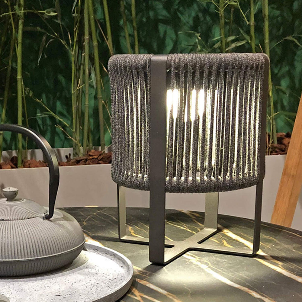 Orr Retro Solar Buiten Vloerlamp Zwart Metaal Terras/ Tuin
