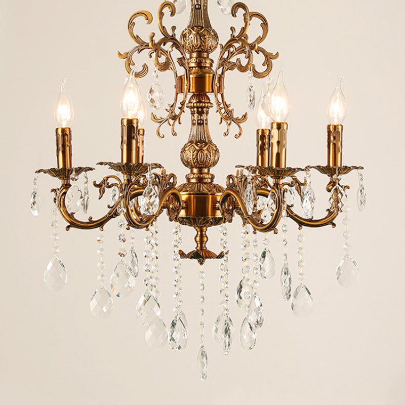 Silva Modern Europees Design LED Kroonluchter Kristal Luxe Goud Brons Woon-/Eetkamer/Slaapkamer
