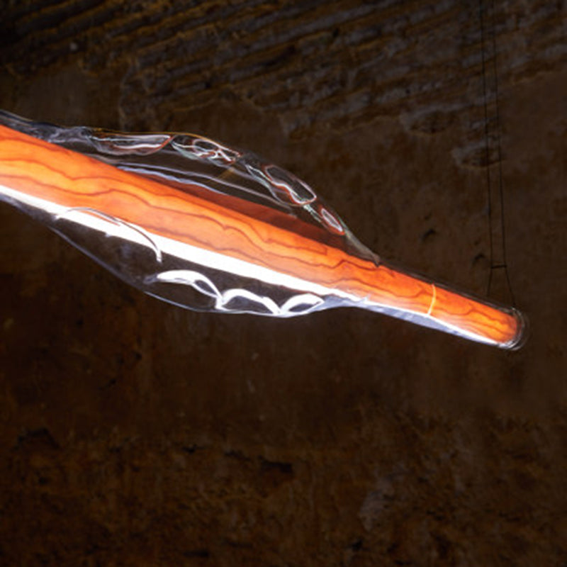 Edge Moderne Buisvormige LED Hanglamp Zwart Metaal Slaapkamer