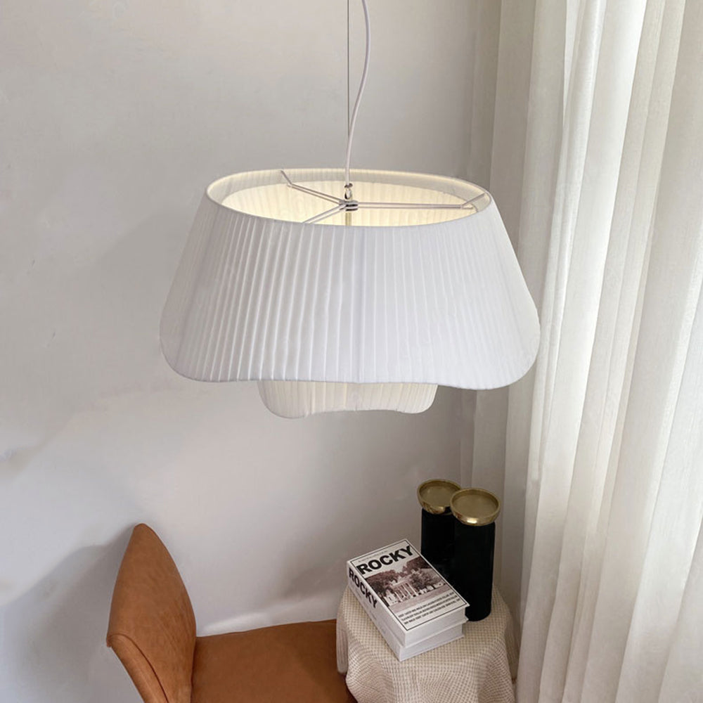Renée Design Bloem LED Hanglamp Metaal/Stof Wit Slaap/Woon/Eetkamer