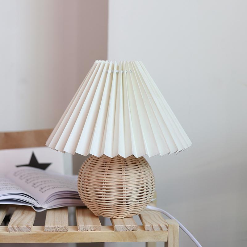 Ozawa Ronde LED Tafellampen Wit Hout Metaal Eetkamer Slaapkamer