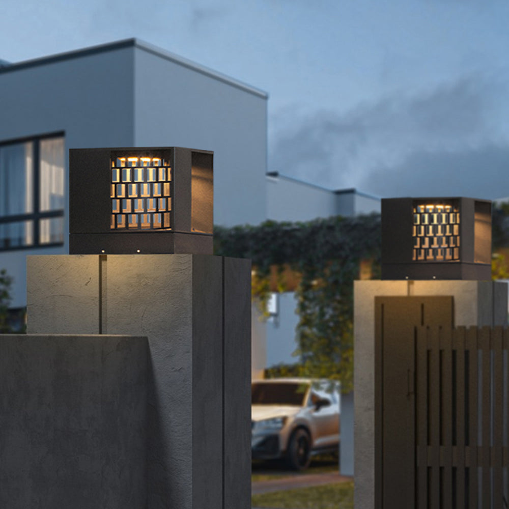 Riley Moderne Design LED Buitenlamp Metaal Acryl Zwart Buiten