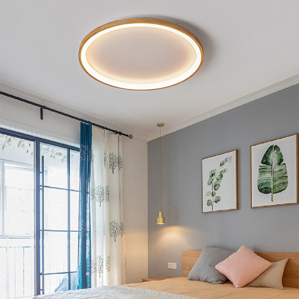 Ozawa Moderne Plafondlamp Hout Acryl Slaapkamer Woonkamer