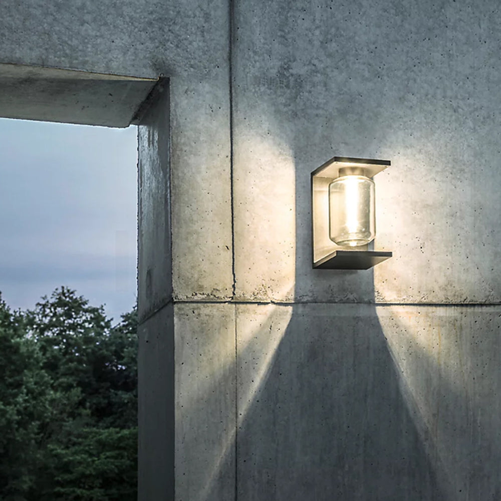 Orr Moderne Design LED Buitenlamp Metaal Glas Zwart Grijs Buiten