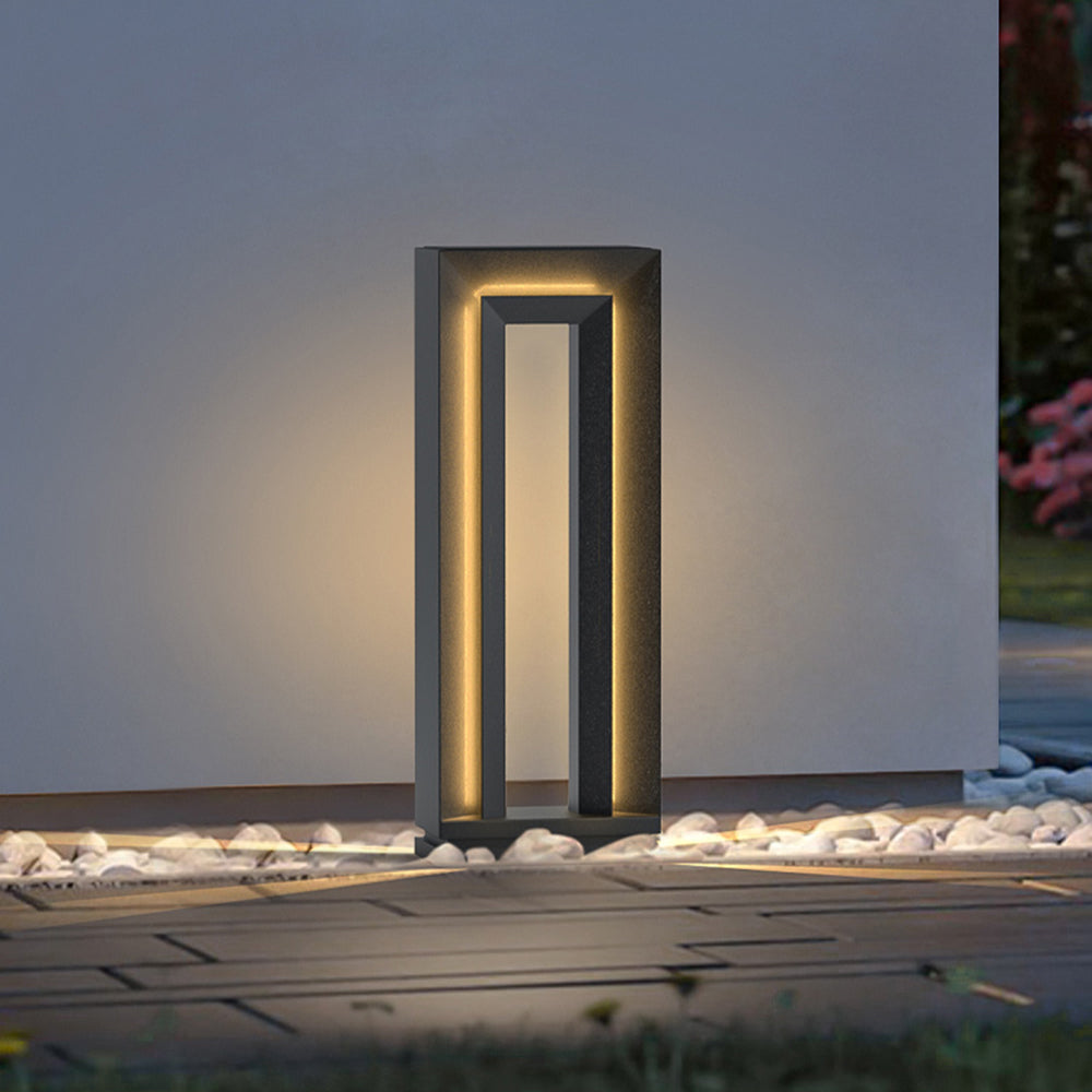 Pena Moderne Loom Vloerlamp Zwart Metaal Buiten Tuin