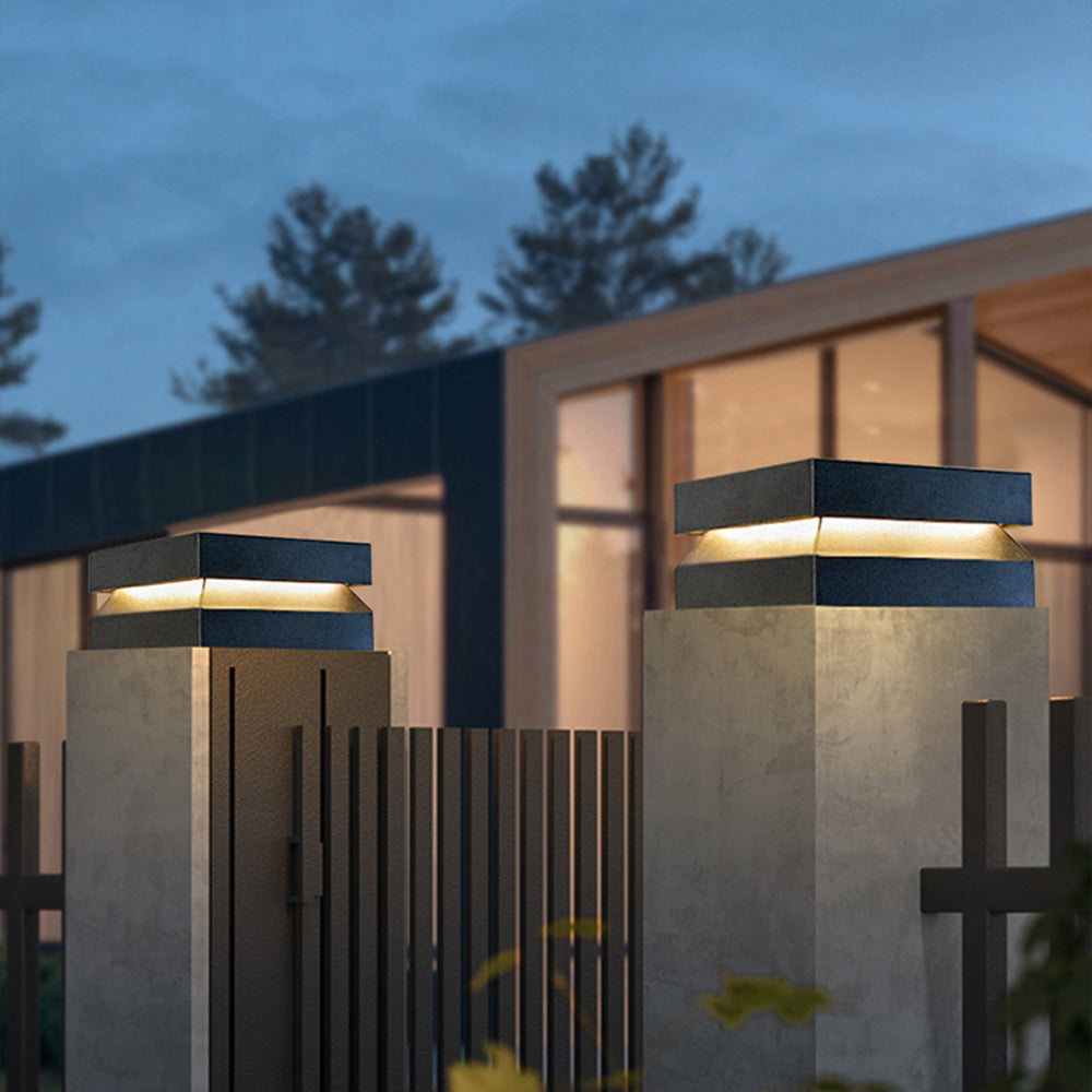 Riley Moderne Design LED Vierkant Buitenlamp Metaal Zwart Buiten