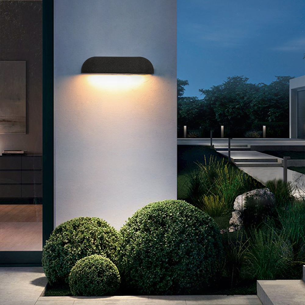 Orr Moderne Design Semi-Elliptisch LED Buitenlamp Metaal Zwart/Wit Buiten