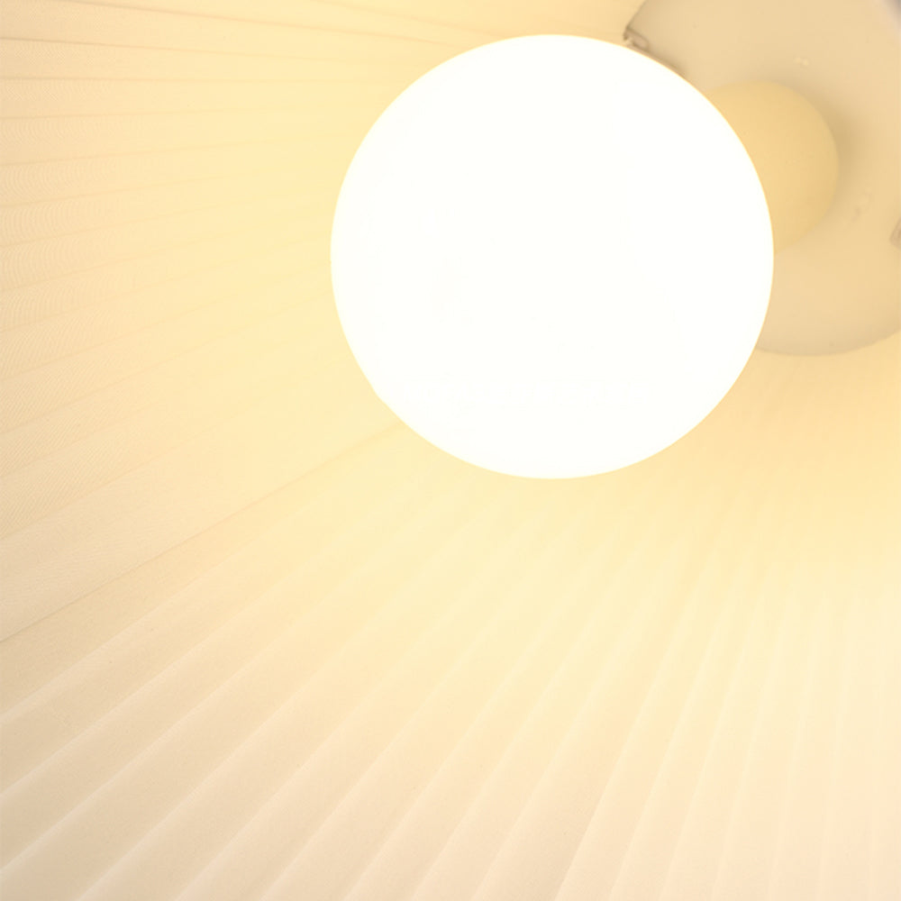 Renée Design LED Hanglamp Bollen Metaal/Doek Wit Slaapkamer/Eetkamer