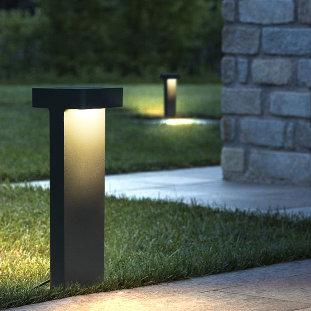 Pena Moderne LED Buitenlamp Zwart/Grijs Metaal/Glas Tuin