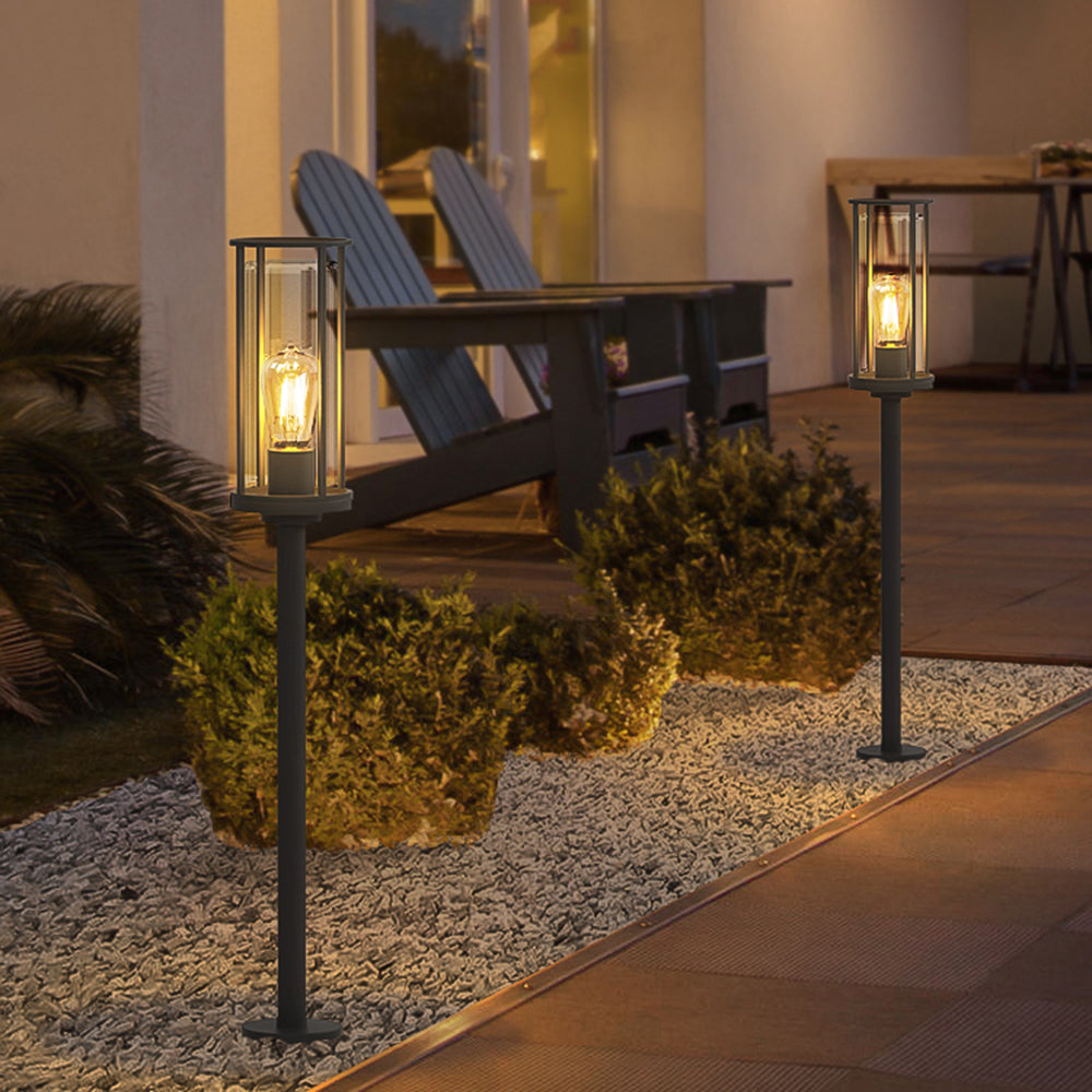 Pena Moderne Grote LED Vloerlamp Zwart Metaal Buiten Woonkamer