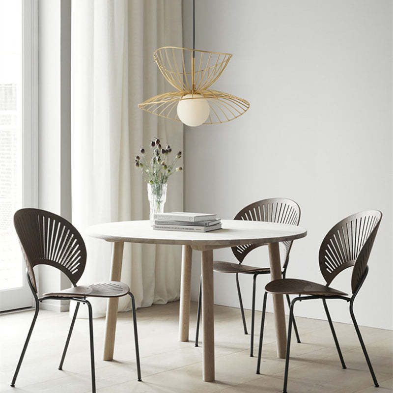 Renée Vertigo Design LED Esthetisch Hanglampen Zwart/Goud Metaal Slaapkamer