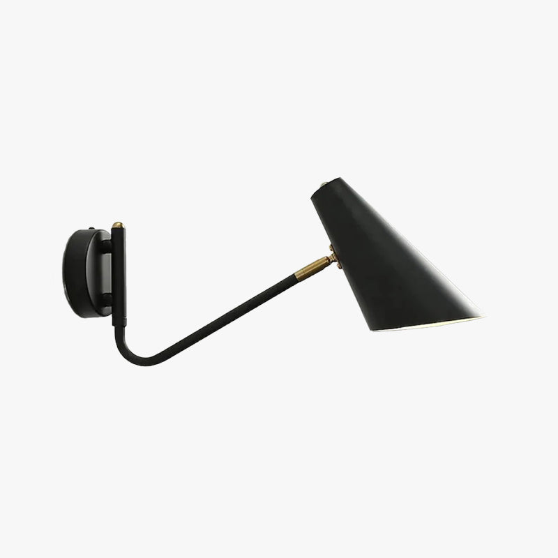 Brady Kleine LED Wandlampen Zwart Goud Metaal Woonkamer Eetkamer