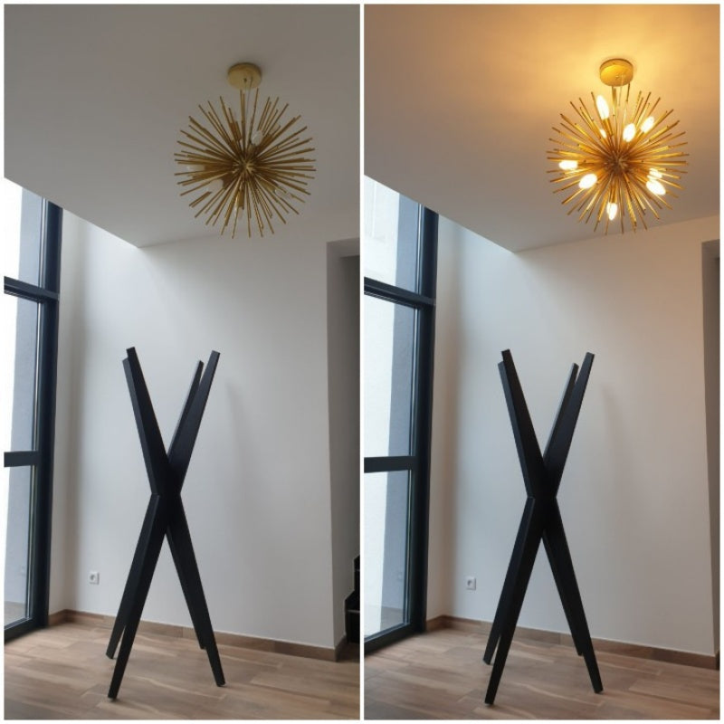 Colon Moderne LED Kroonluchters Goud Metaal Eetkamer/Woonkamer/Bedkamer