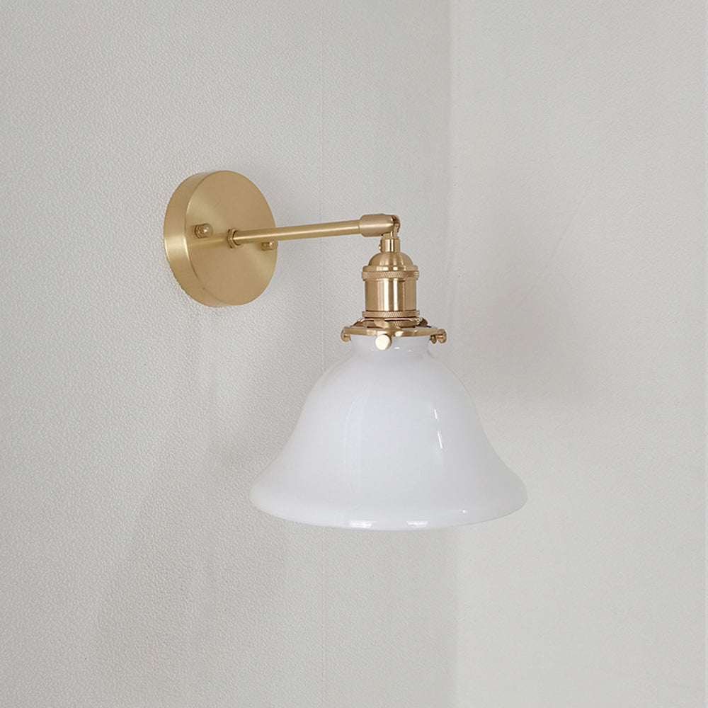 Brady Vintage Design LED Wandlamp Groen Wit Glas Metaal Eetkamer