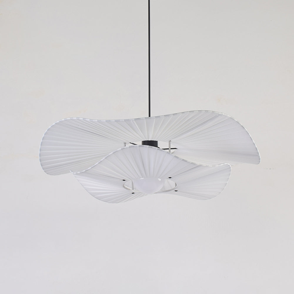 Renée Moderne Bloem LED Hanglamp Metaal/Stof Wit Slaap/Woon/Eetkamer